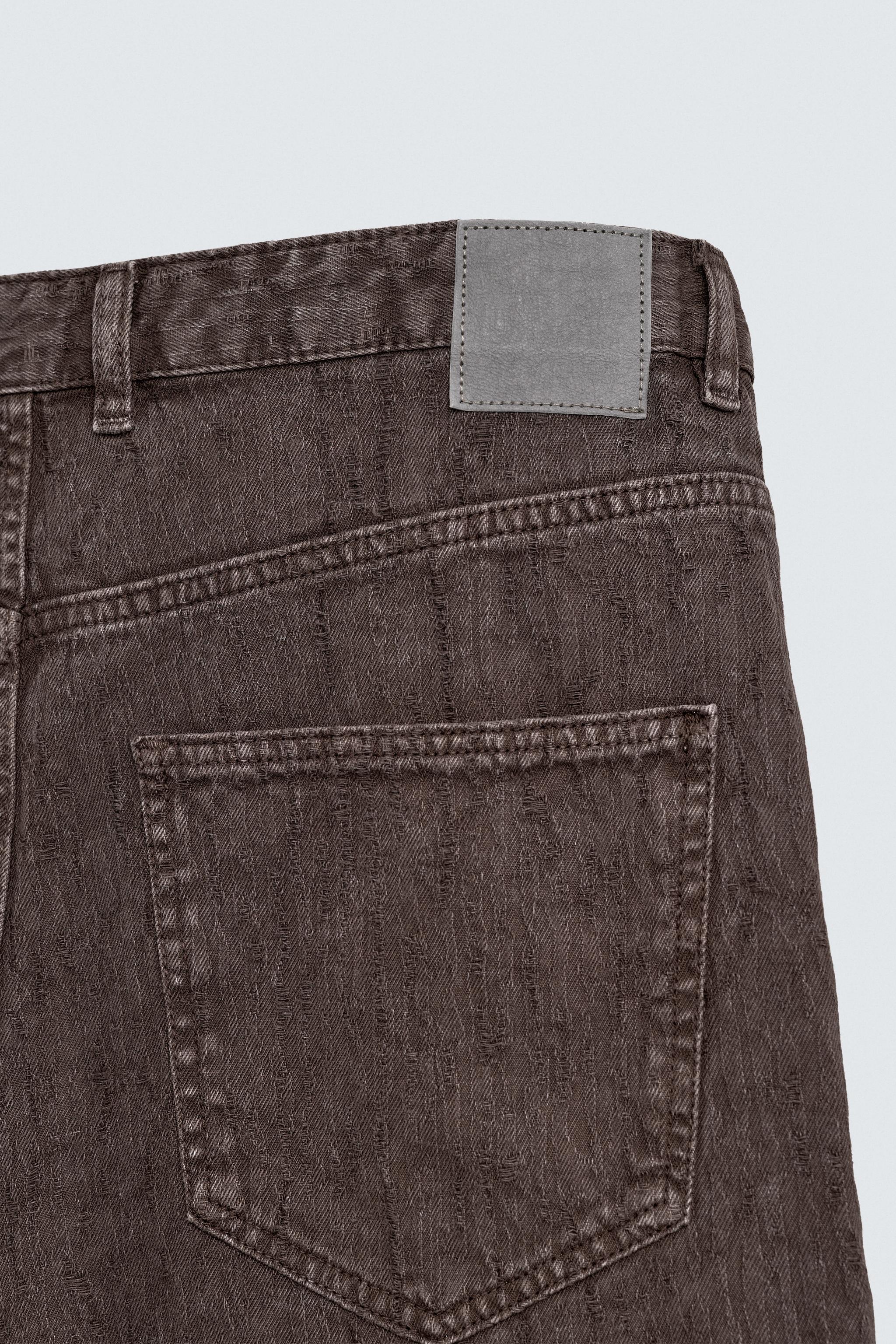 WASHED PRINT BAGGY FIT PANTS